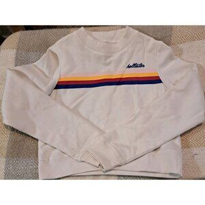 Hollister Y2K Retro Womens Cropped California Beach Surfer Sweatshirt  Small